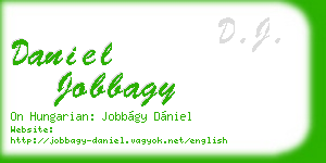 daniel jobbagy business card